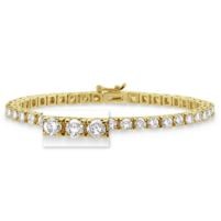 Jilco Inc. Yellow Gold 10.00 TWT Diamond Tennis Bracelet