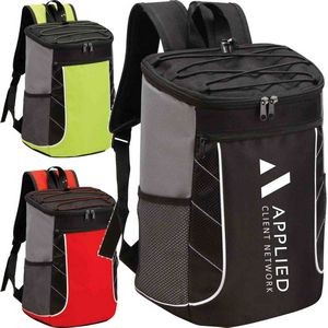 24-Can Backpack PEVA Lining Insulated Cooler Bag (12.5"W X 16.5")