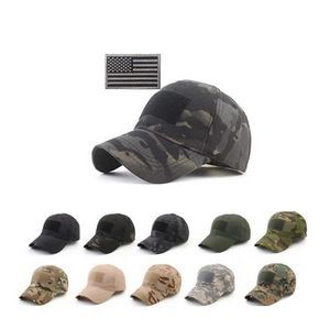 Camo Cap with Tactical Patches