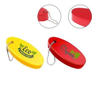 Oval Floating Keychain for Boat Keys