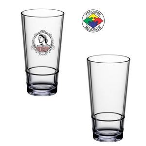 20oz Plastic Stacking Pint/Mixing Glass - Clear (Screen Printed)