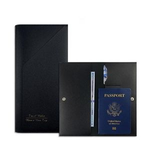 Multicolor Large Capacity PU Travel Waterproof ID and Passport Holder Wallet