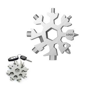 Snowflake-Shaped Multi-Function Tool With 18 Features
