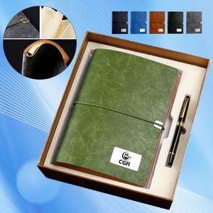 Refillable Business Journal Set with Pen