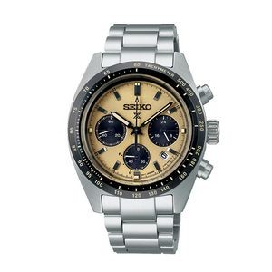 Seiko Prospex SSC817 Solar Chronograph Diver Men's Watch - Black and Gold