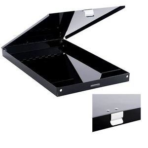 Durable Aluminum Clipboard With Storage Black Trim