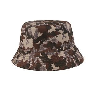 #5 Camo Pattern Basin Cap Bucket Hat