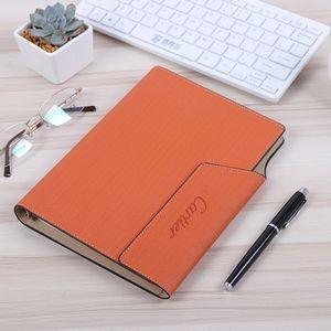 PU Leather Binder/A5 Loose-leaf Notebook w/A Pen Holder & Card Holder