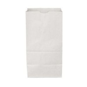 White Kraft 20# Paper SOS/ Grocery Bag (8.25"x5.25"x16.25")