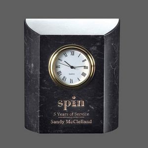 Ajax Clock - Marble Black