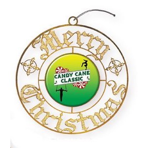 Express Merry Christmas Holiday Ornament (Domestically Produced)