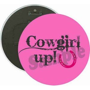 Social Groups - Cowgirl Up - 6 Inch Round Button