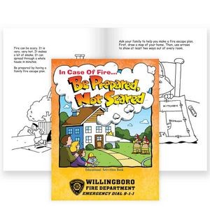 In Case Of Fire Be Prepared, Not Scared Educational Activities Book - Personalized