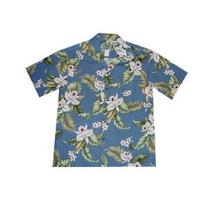 Hawaiian Tropical Print 100% Rayon Shirt