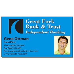 Financial Services Business Card Magnet - 3.5x2 (Square Corners) - 25 mil.