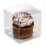Clear Single Cupcake Box & Insert Set