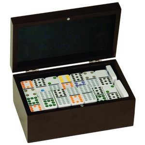4.75" x 8" - Wood Game - Dominoes Set