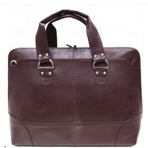 Ashlin® Designer Kellin Ladies Expresso Brown Zippered Briefcase