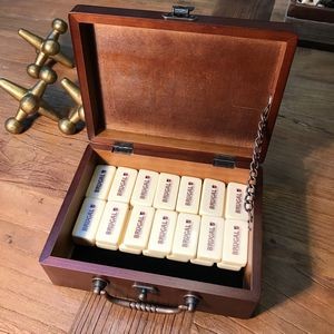 Dominoes in Wood Box