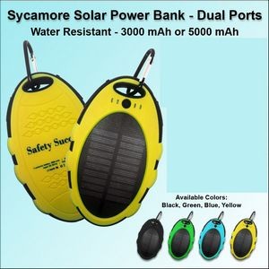 Sycamore Solar Power Bank 3000 mAh - Yellow