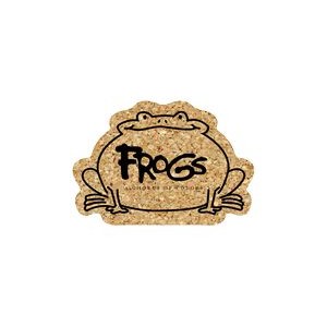 4" Econo Cork Frog Coaster