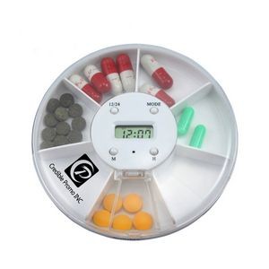 7 Days Timed LCD Alarm Plastic Medical Case Pill Box Digital Reminder