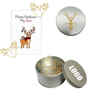 Reindeer Shaped Paper Clips in Tin Box