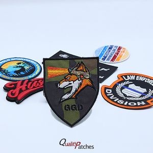 Custom Die Cut Embroidered Patches