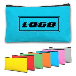 Colored Multipurpose Canvas Zipper Pouch