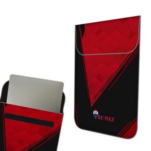 Custom Printed Neoprene Laptop Sleeve w/Velcro Flap Cover