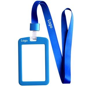 Silica Gel ID Card Badge Holder with Lanyard
