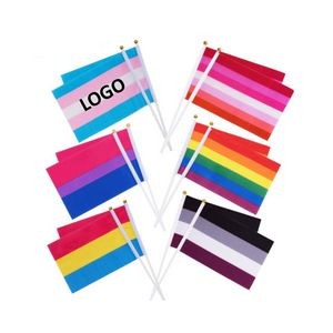 Mini Handheld LGBT Flag