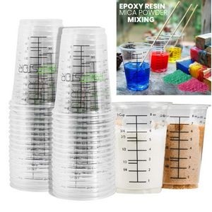 8oz Disposable Clear Plastic Measuring Cup
