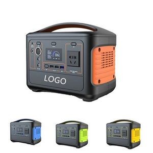 Portable 600Wh Mobile Power Station w/LCD Screen