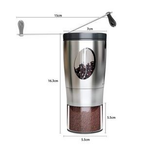 Portable Stainless Steel Hand Bean Grinder Coffee Mill