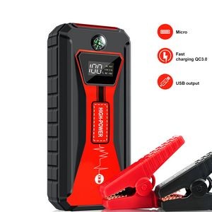 Portable Emergency battery booster Emergency 1500A Peak jump starter 15800mAh battery charger.
