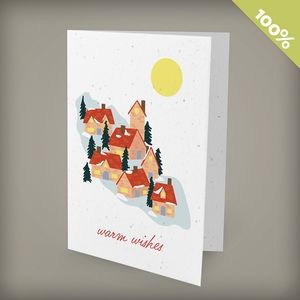 Cozy Village Business Holiday Cards