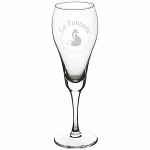 Deep Etched or Laser Engraved Acopa Select 8.5 oz. Tulip Flute Glass