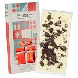 3.5 Oz. Belgian Chocolate in Gift Window Box - Milk & Cookies Bar