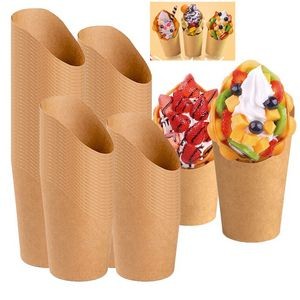 Ice Cream Paper Cup Food Hand Holder Food Container