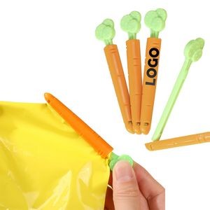 Eco-Friendly Carrot-Shaped Food Sealing Clip