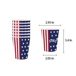 American Flag Themed Disposable Water Cup