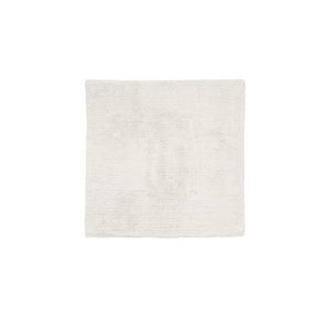 blomus Moonbeam White Twin Reversible Cotton Bath Mat (24'' x 24'')
