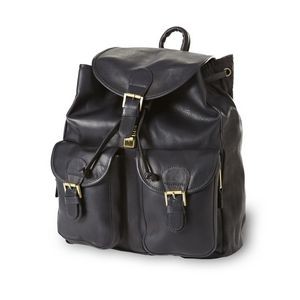 Leather Pocket Backpack