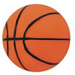 3 1/4" Inflated Rubber Bouncing Basketball