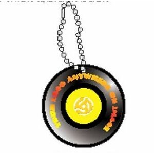 Rpm Record Promotional Key Chain w/ Black Back (2 Square Inch)