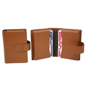 Leather Double Decker Playing Card Set