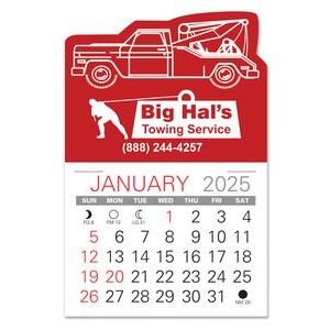 Tow-Truck Shape Value Stick Adhesive Calendar