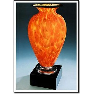 Fireblaze Mercury Vase w/ Marble Base (3.75"x7.5")