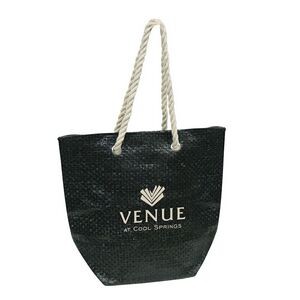Woven Tote Bag w/Twisted Handle